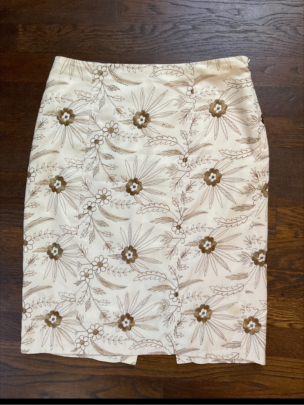 Nanette Lepore Y2K Embroidered Floral Lace-Up Pencil Skirt Size 6 - Picture 11 of 13